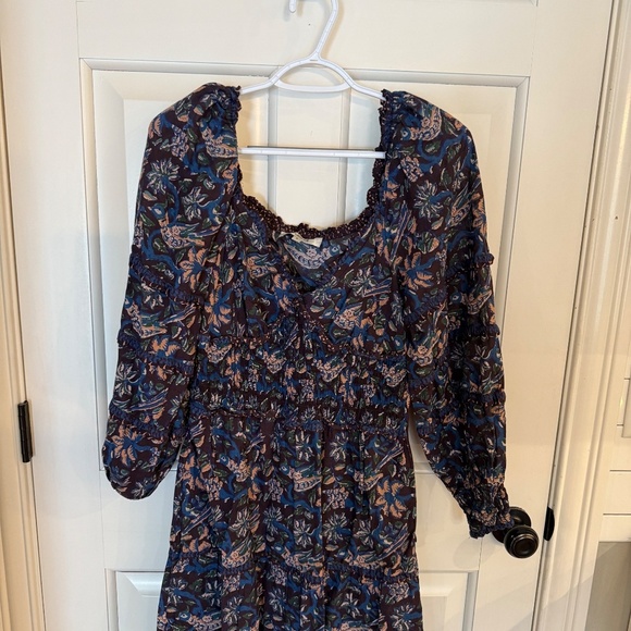 Sea New York Noah Smocked Midi Dress In Navy 31760 - Picture 7 of 15